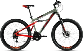 Велосипед SITIS LOCK 27.5" (2024) Grey-Red-Black
